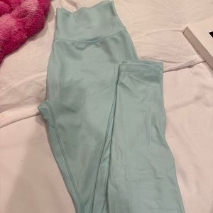 Buff Bunny Blue Shimmer Workout Leggings